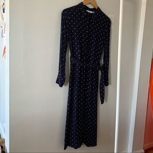 Navy Dot Dress